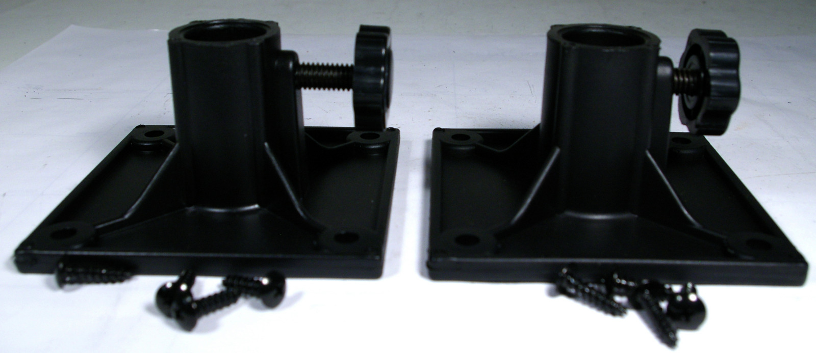 Pole Mount Adapter Plastic Bracket 1" diameter square flange set/2
