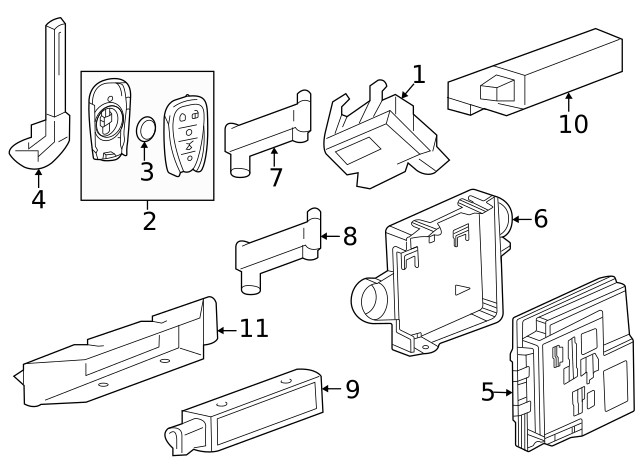 Genuine GM Transmitter 13548297