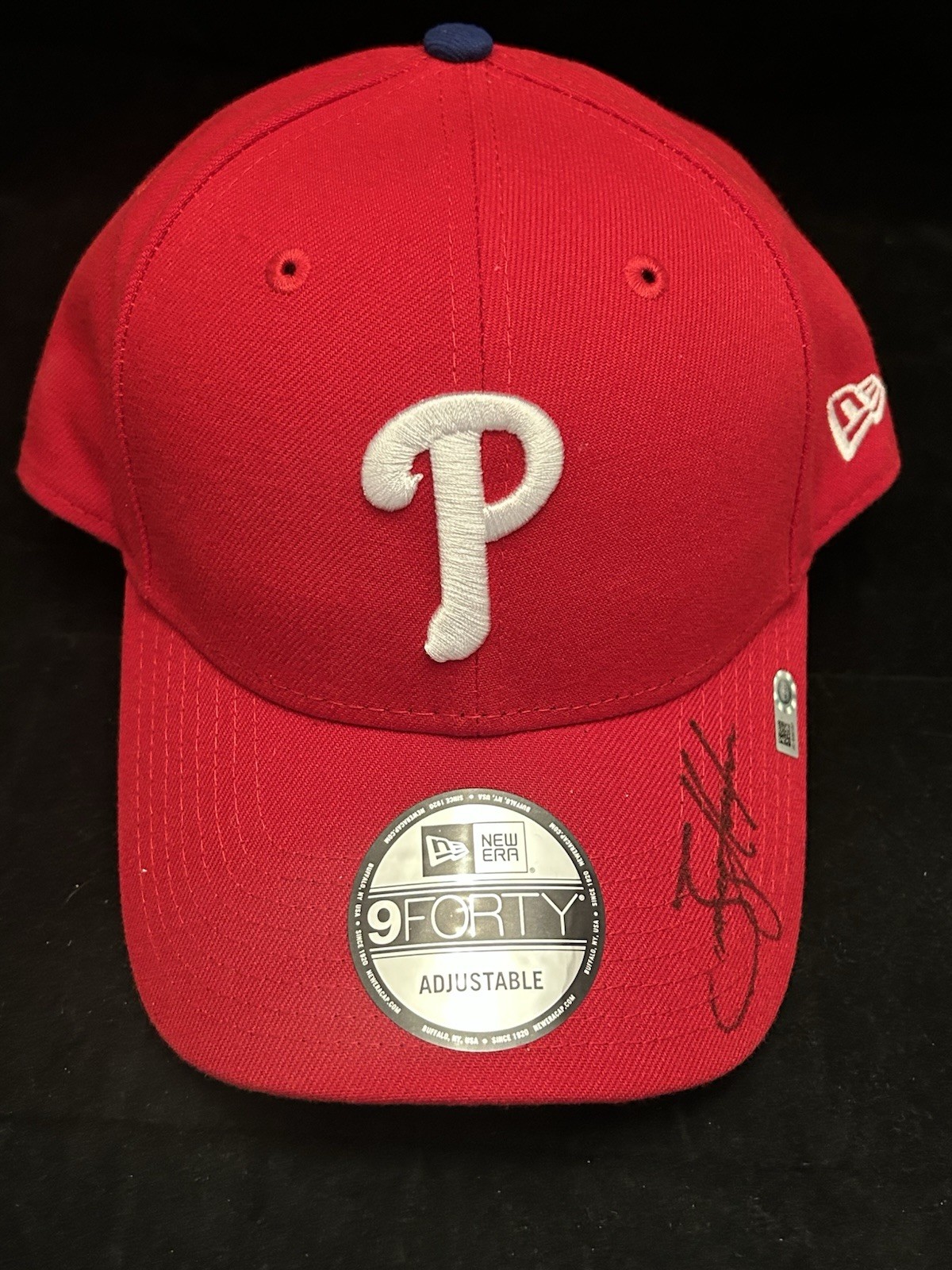 Tommy Hunter Autographed Signed Phillies Hat Cap MLB Hologram COA