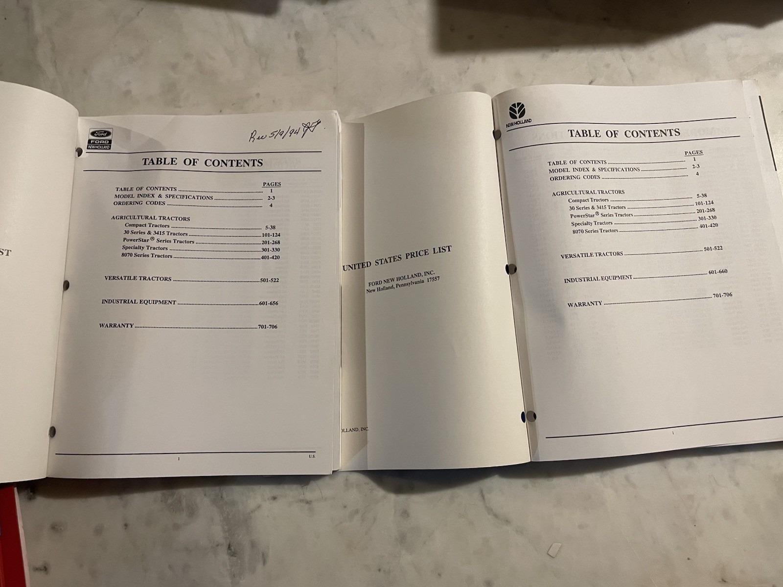 1994 Ford And Versatile Tractor Price Data With Revision