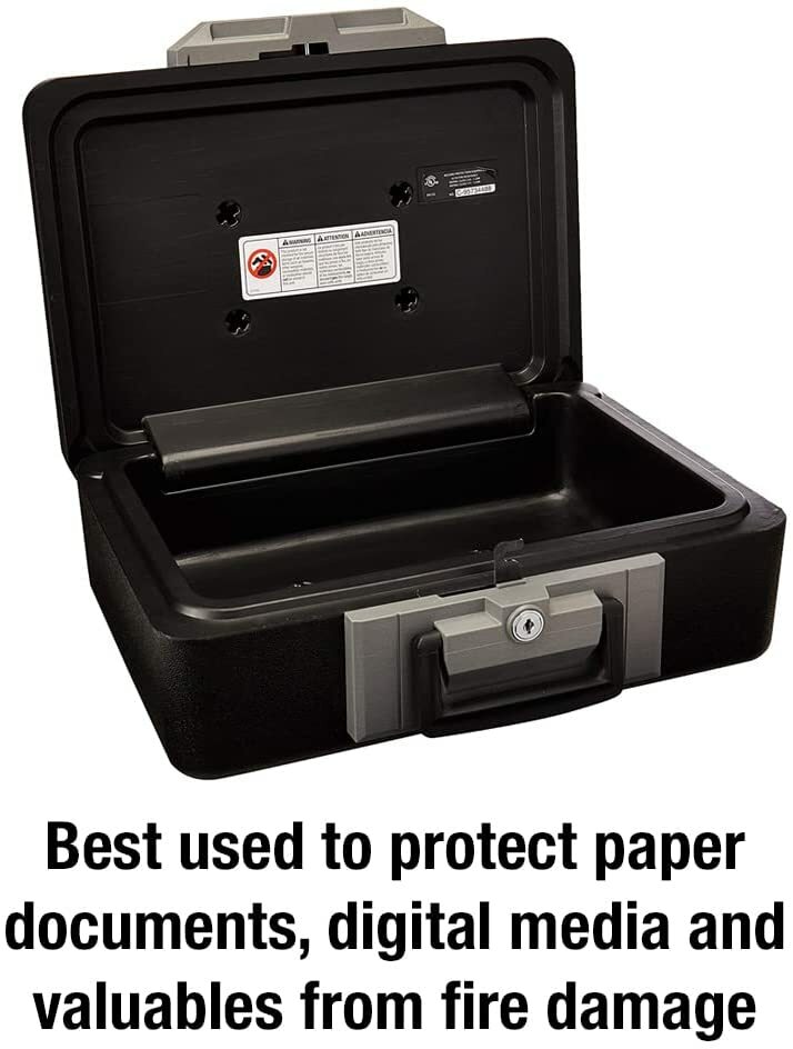 Sentrysafe Fireproof Safe Box Home Security Document Storage Chest with Key Lock