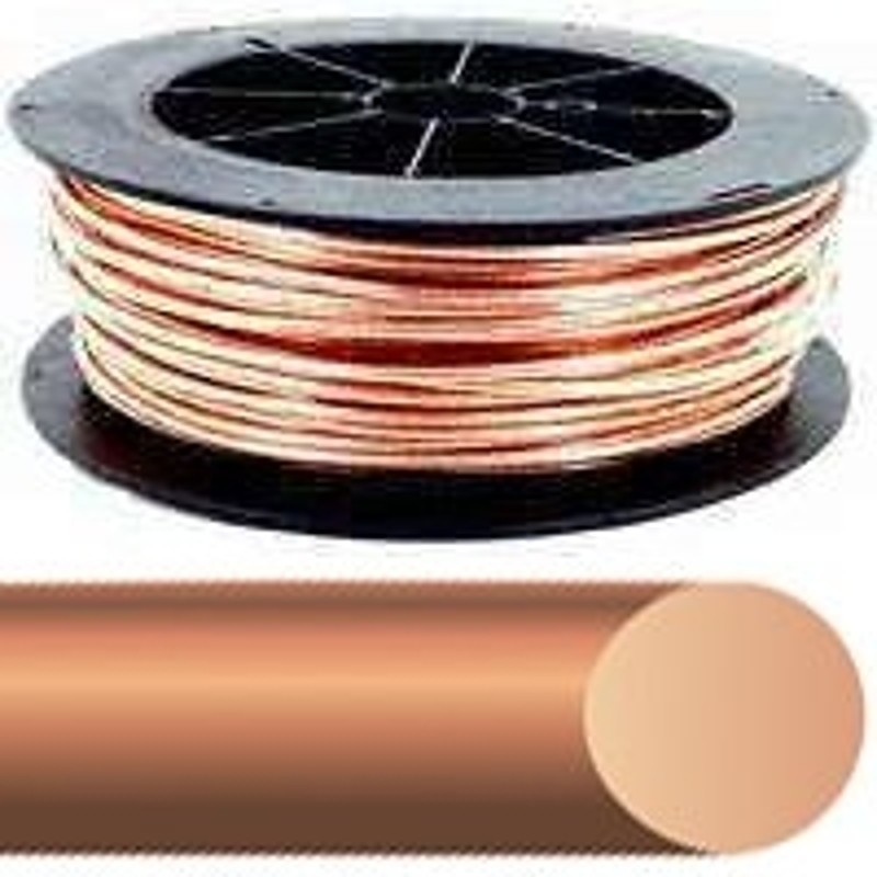 Southwire 6SOLX315BARE Bare Electrical Wire, Solid, 6 AWG Wire, 315 ft L, Copper