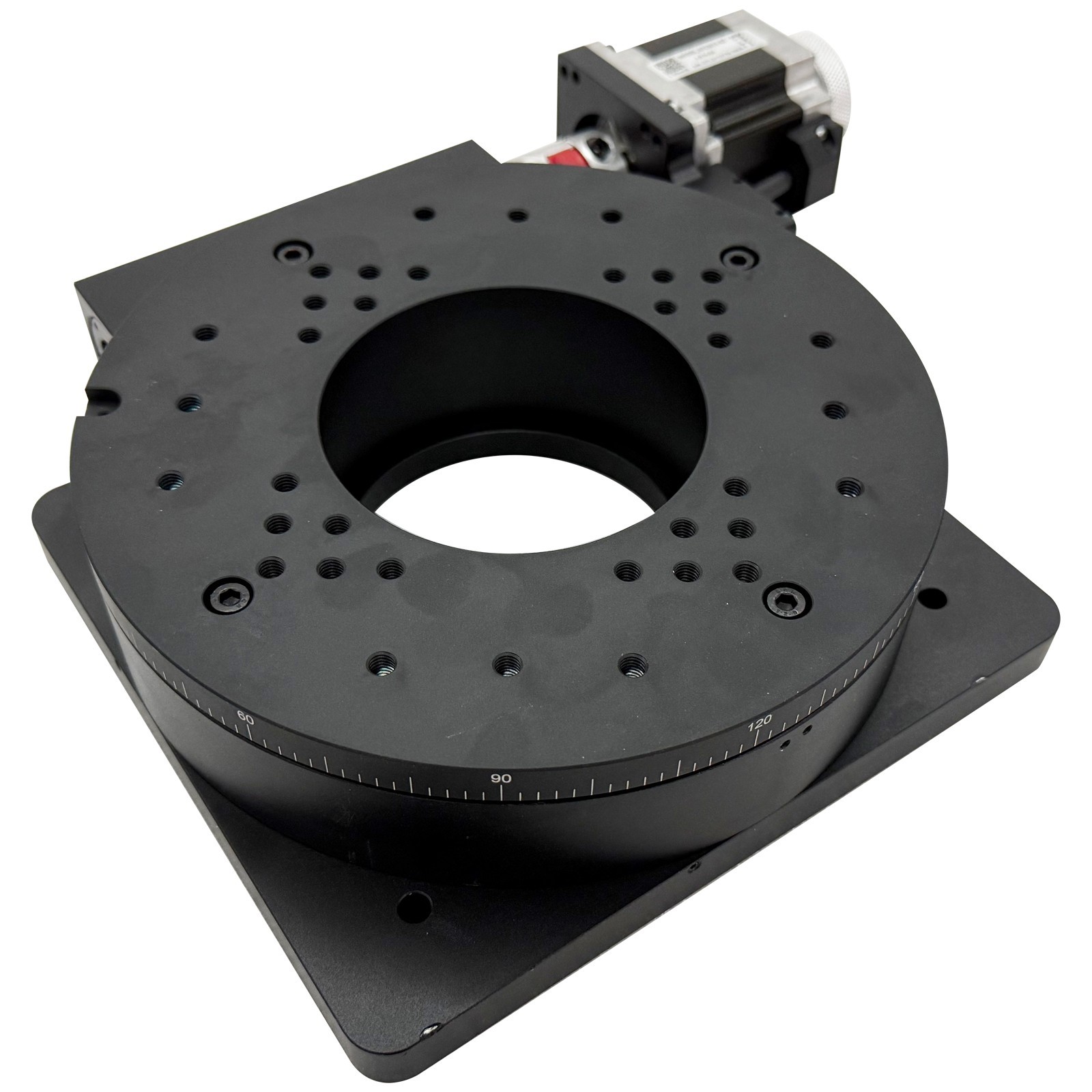 Two-Phase Stepper Driver Motorized Precision Rotary Table Worm Gear Drive