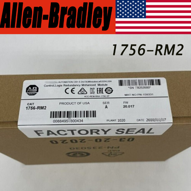 New Factory Sealed AB 1756-RM2 Ser A Redundancy Enhanced Module PLC 1PC US