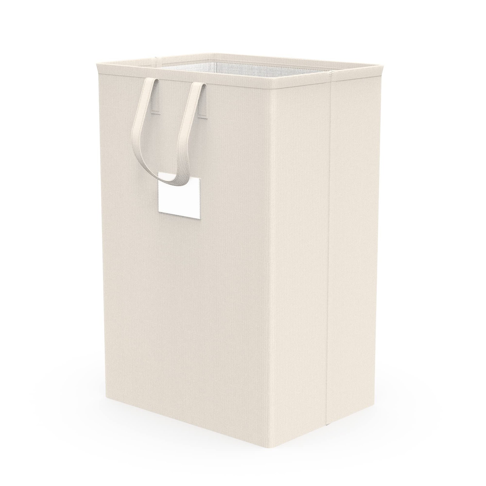 75L Large Laundry Hamper with Handles, Dirty Clothes 1 × 75L, Ivory