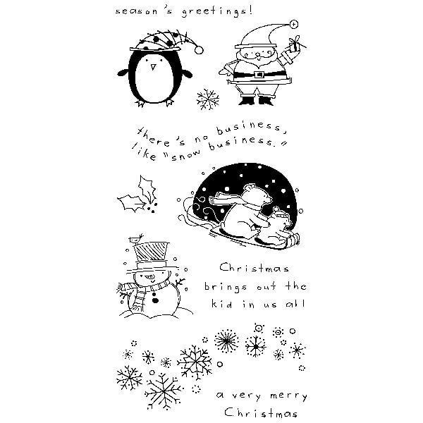 INKADINKADO Clear Stamps - CHRISTMAS CHARACTERS - 11 pcs