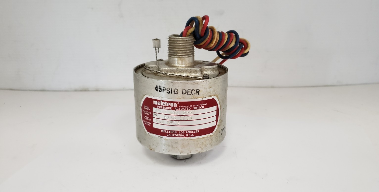 MELETRON 420E-20L-2337 PRESSURE ACTUATED SWITCH, 45PSIG DECR