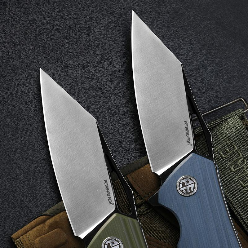 PETRIFIED FISH KNIFE | PF929 | D2 | CERAMIC BALL BEARINGS | G10 | USA SHIPPER