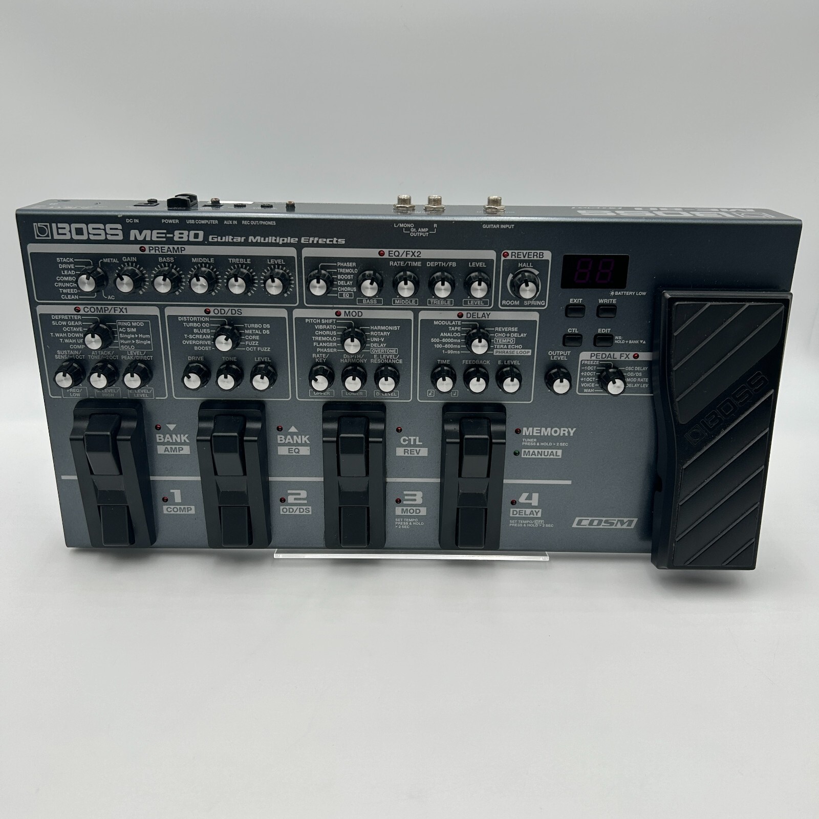Used Boss ME-80 Guitar Multiple Effects Pedal Good Condition Operation Confirmed