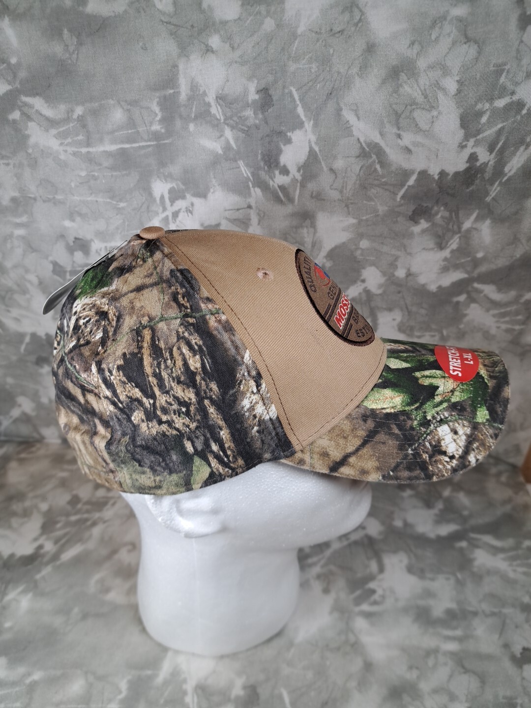 NWT Men's Mossy Oak Genuine Brand Stretch-Fit Cap L/XL