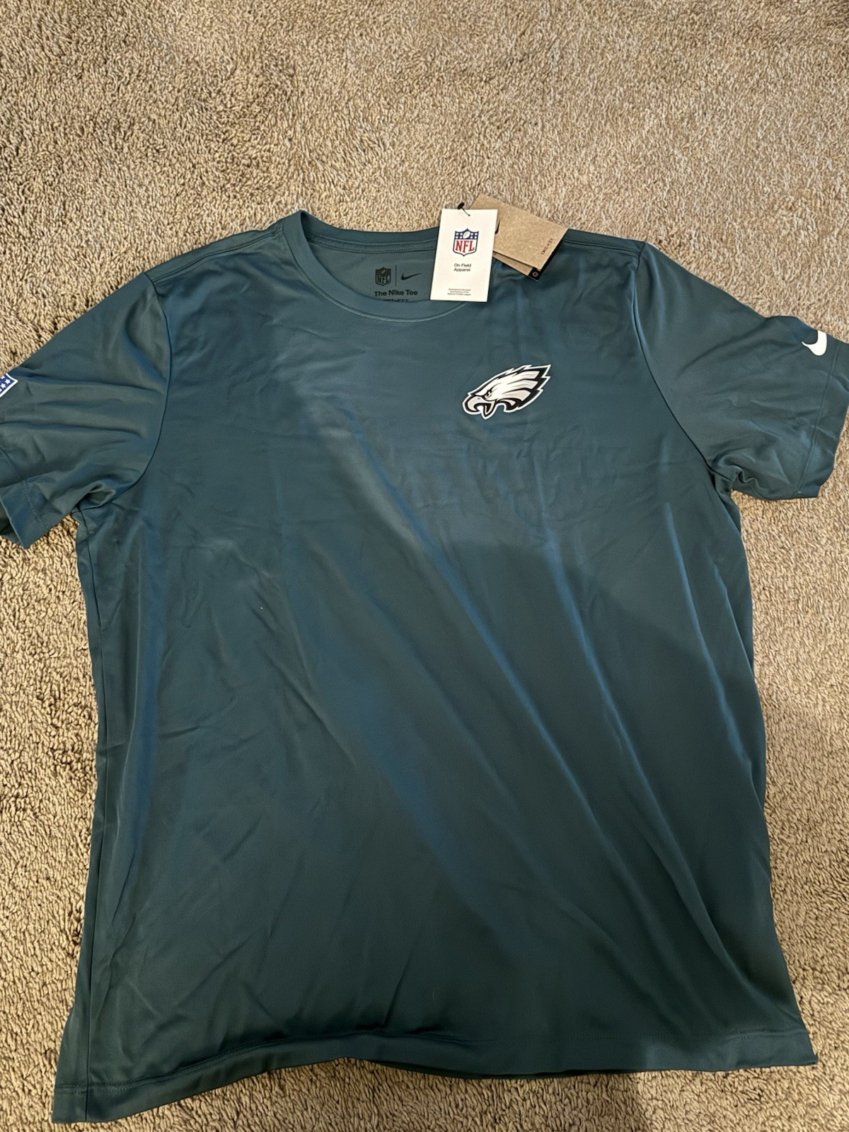 Philadelphia Eagles Nike On Field Apparel Dri Fit Green XL Sideline Shirt