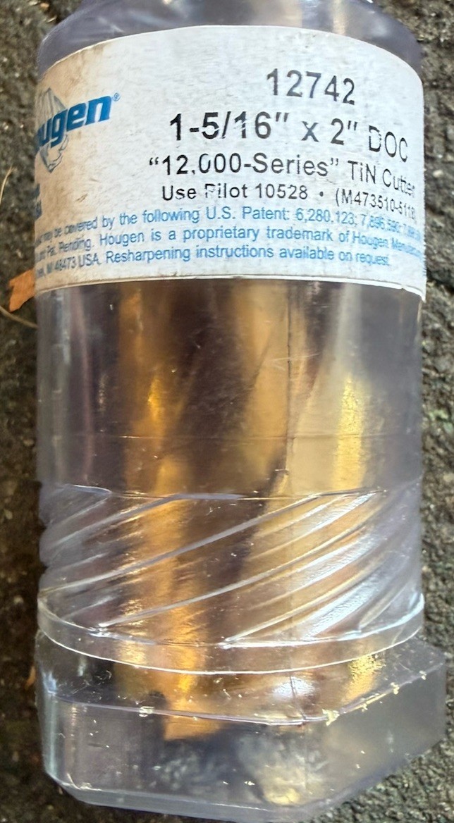 Hougen 12742 1-5/16" X 2" "12,000-Series" TiN Annular Cutter FREE SHIPPING