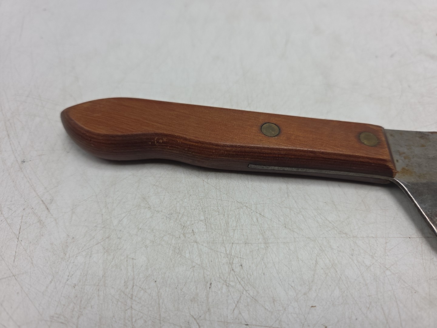 Vintage Utica Super Edge USA 6.25" Butcher Meat Cleaver Knife