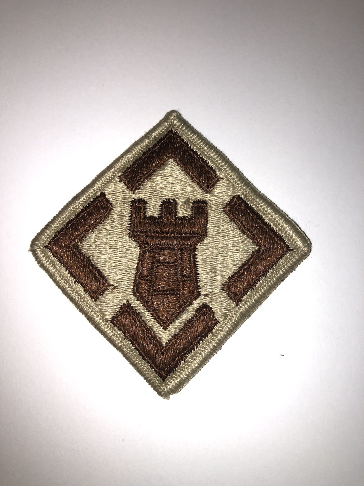 20th Engineer Brigade Desert Brown & Tan U.S. Army Shoulder Patch Insignia