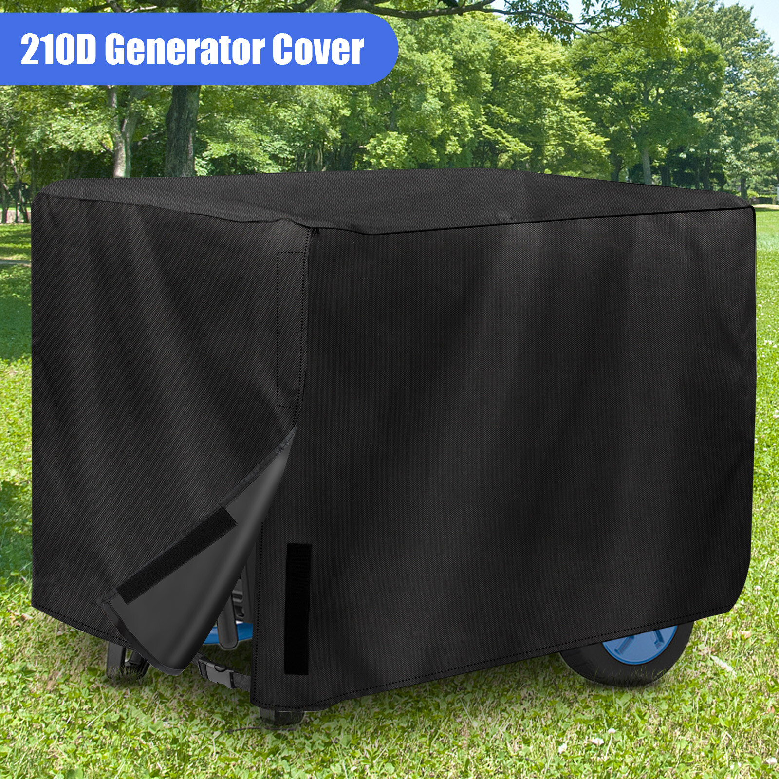 Heavy Duty Universal Generator Cover 210D Waterproof 20*20*26" For 5000-10000W