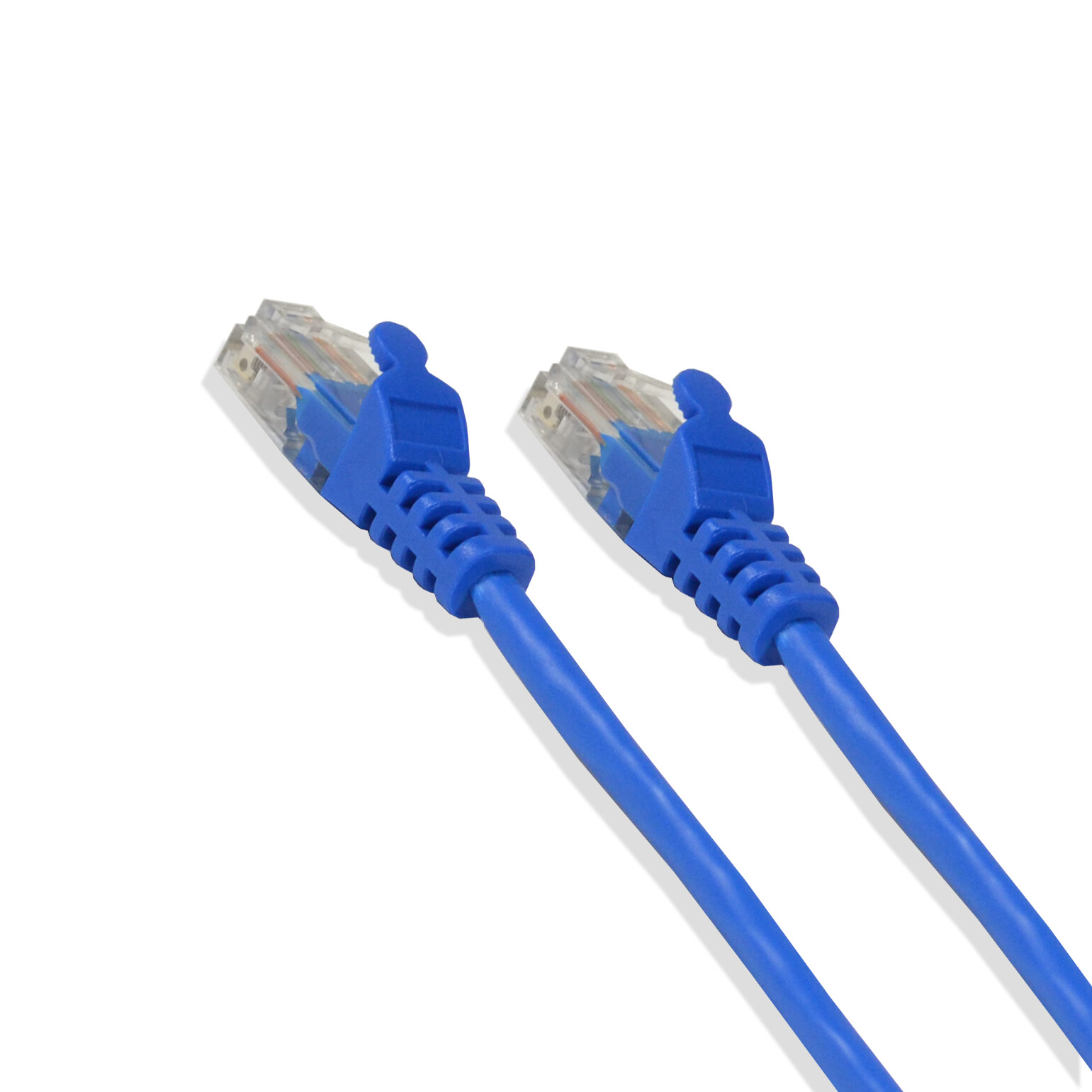 15Ft Cat5e Ethernet RJ45 Lan Wire Network Blue UTP 15 Feet Patch Cable (5 Pack)
