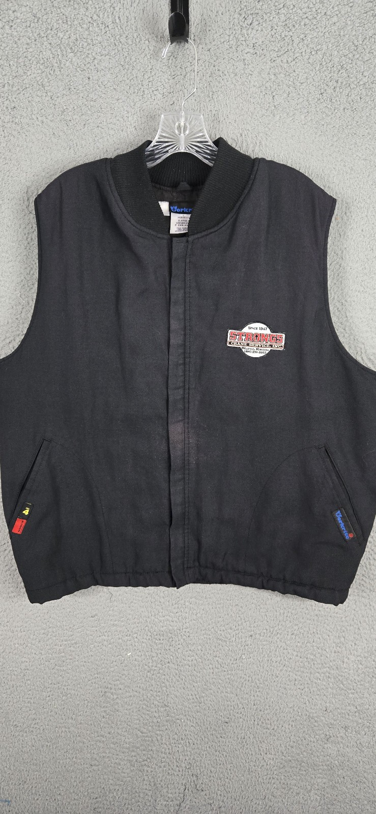 Workrite FR Insulated Vest Men Size XL Blue Nomex HRC 4 OSHA 1910 ASTM F-1506