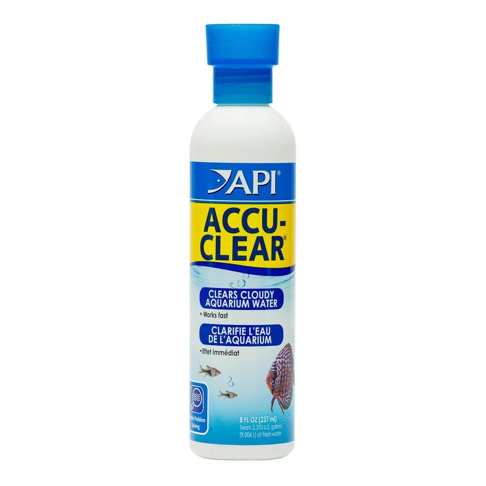 API Accu-Clear Water Clarifier - 8 FL OZ ( 237 mL) Clears Cloudy Aquariums!