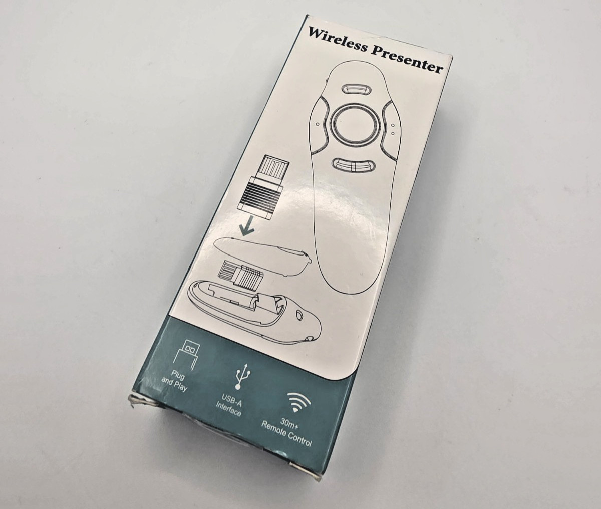 Wireless Presenter w/ Laser For Powerpoint On Mac Or Windows Plug & Play USB NEW