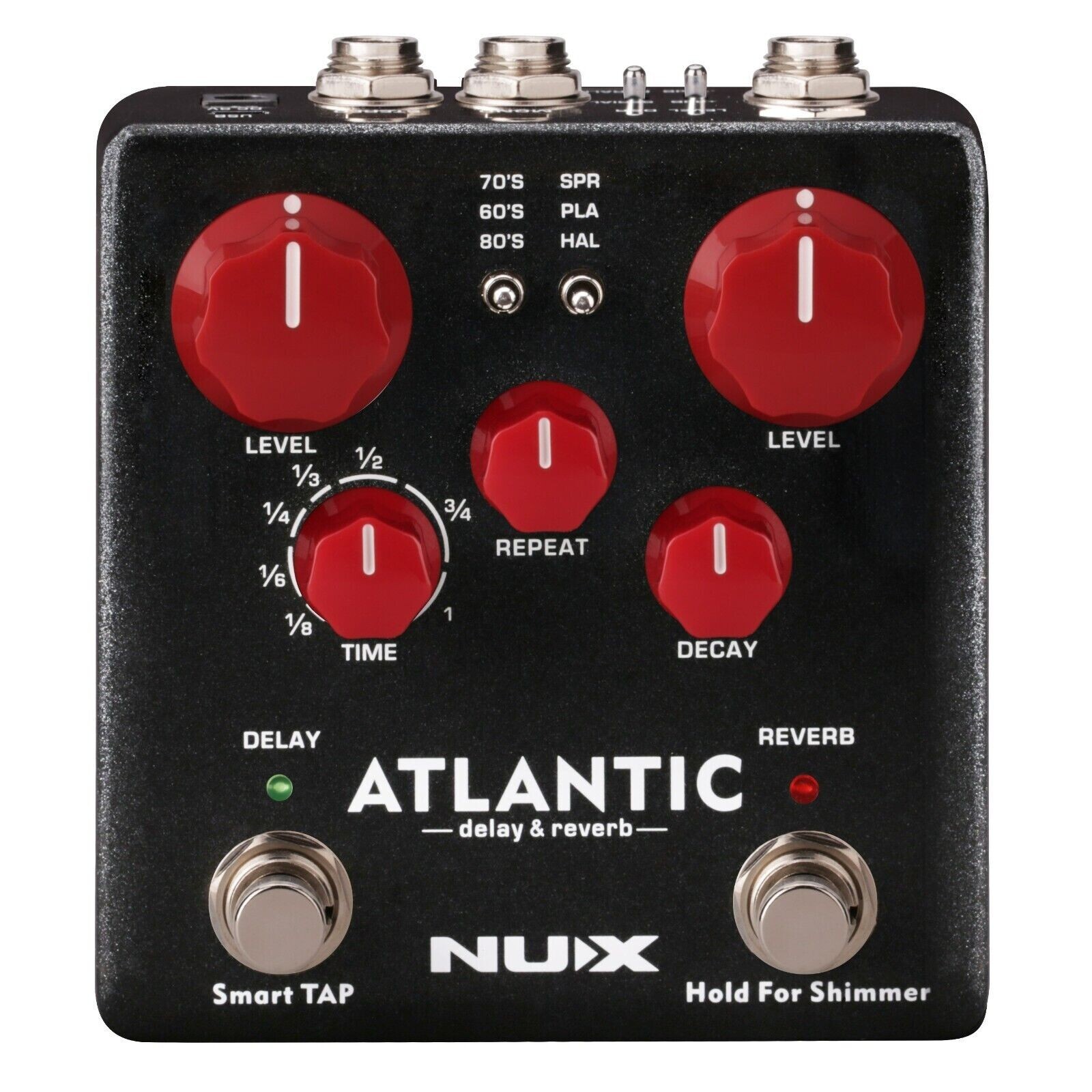 NUX NDR-5 Atlantic Multi Delay & Reverb Guitar Effects Pedal - Authorized Dealer
