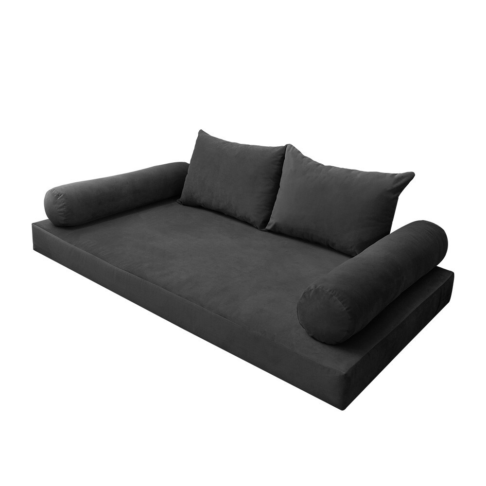 |SLIPCOVER ONLY| S.V4 Velvet Indoor Daybed Mattress Pillow Knife Edge Twin AD350