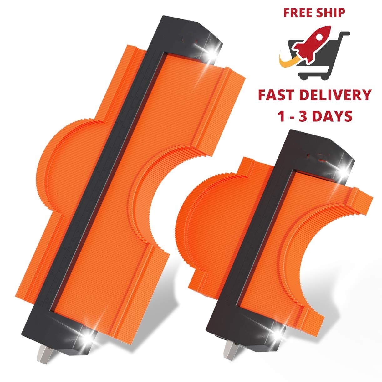 Medidor de contornos con luz de 5 a 10 pulgadas - Duplicador de formas