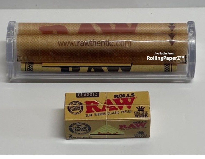 RAW Rolling Papers PHATTY Cigar Roller + FREE PACK RAW KING SIZE WIDE ON A ROLL