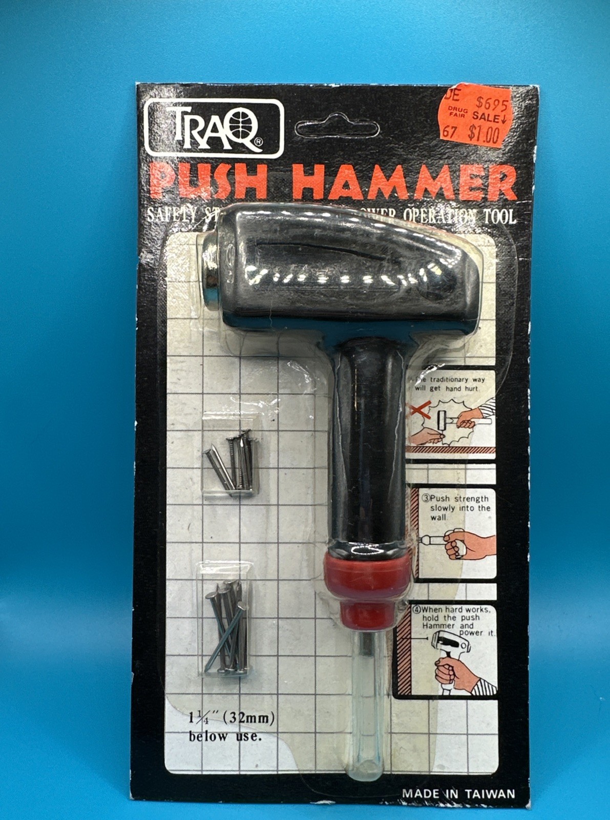 Traq Vintage Push Hammer New In Package