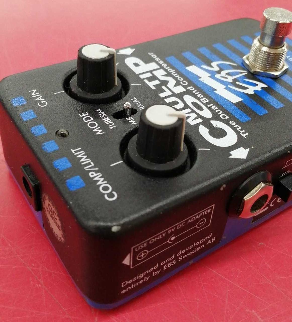 EBS MultiComp Compressor Pedal Effects Guitar Used