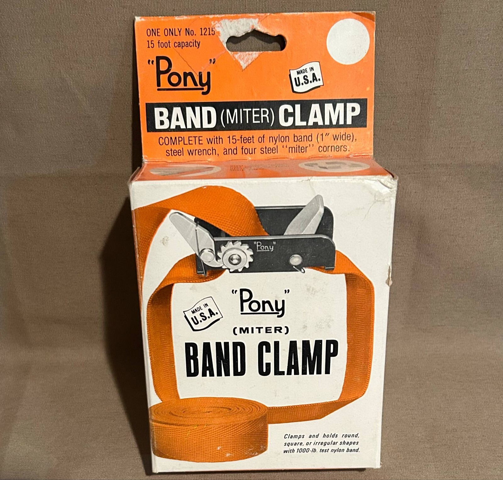 Vintage NEW NOS Old Stock Pony Miter Band Clamp In Box
