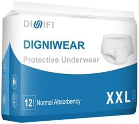 Digniwear Protective Underwear, Normal Absorbency, XX-Large, 48 Count - DGP1025