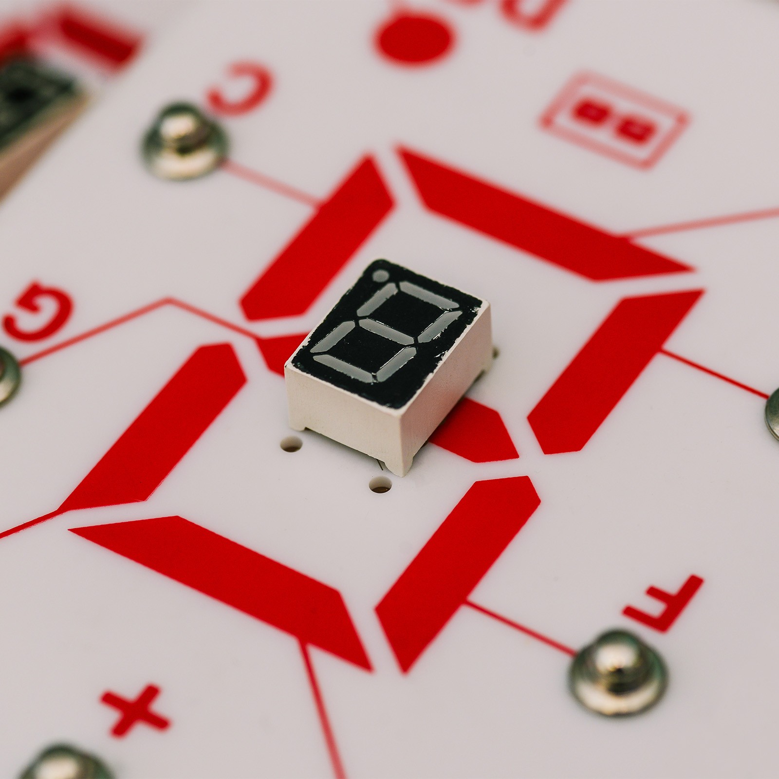 2 x LED Display Digital Tube Segment Common Cathode 2 Bit 7 DIY 0.55" Red 10 Pin