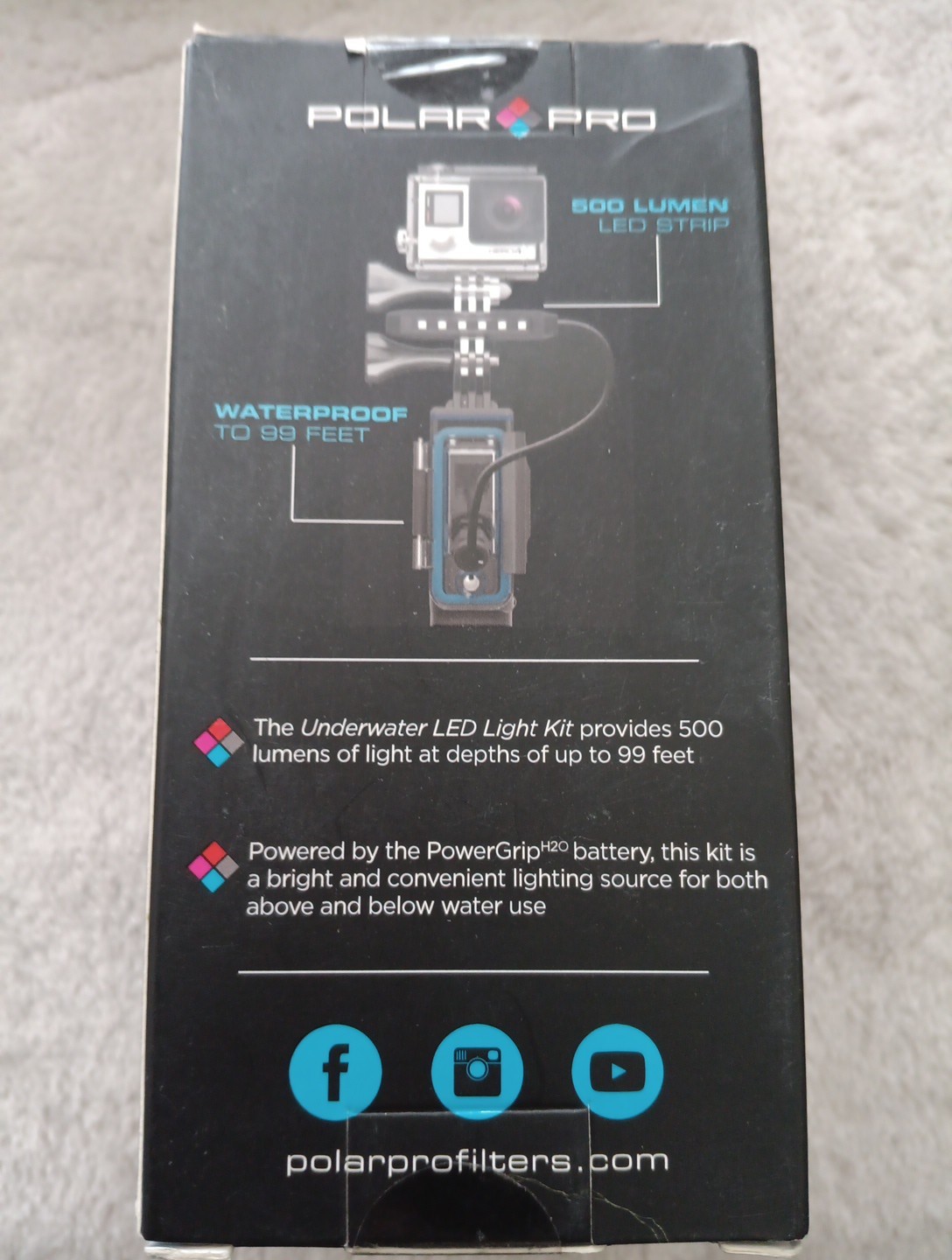 Polar Pro Power Grip H20 Underwater Led Light Kit