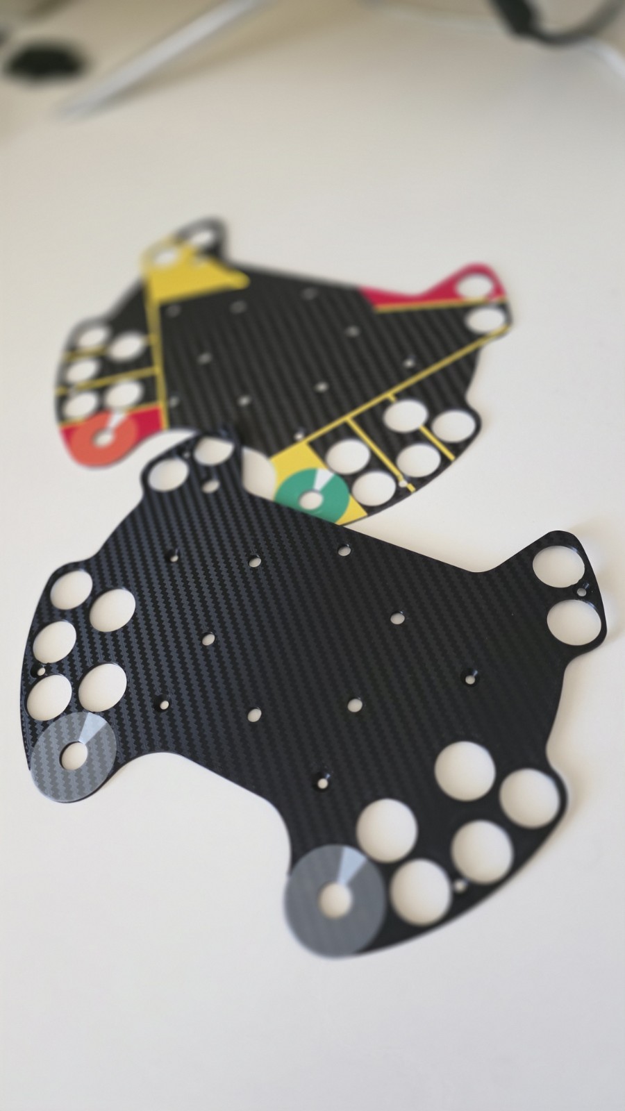 Fanatec Podium Buttom Module Carbon Style Replacement Plate PBME