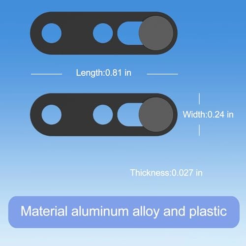 Black Front Camera Cover - Compatible with Black Cameras