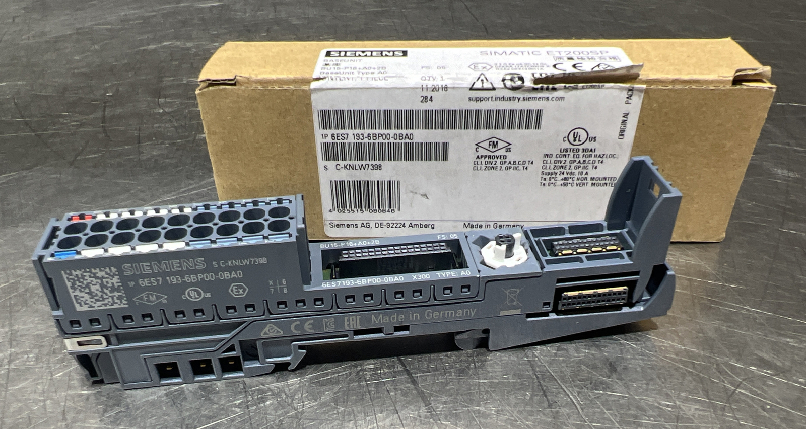 Siemens SIMATIC S7 | 6ES7 193-6BP00-0BA0 | 6ES7193-6BP00-0BA0 | FS:11 Nos