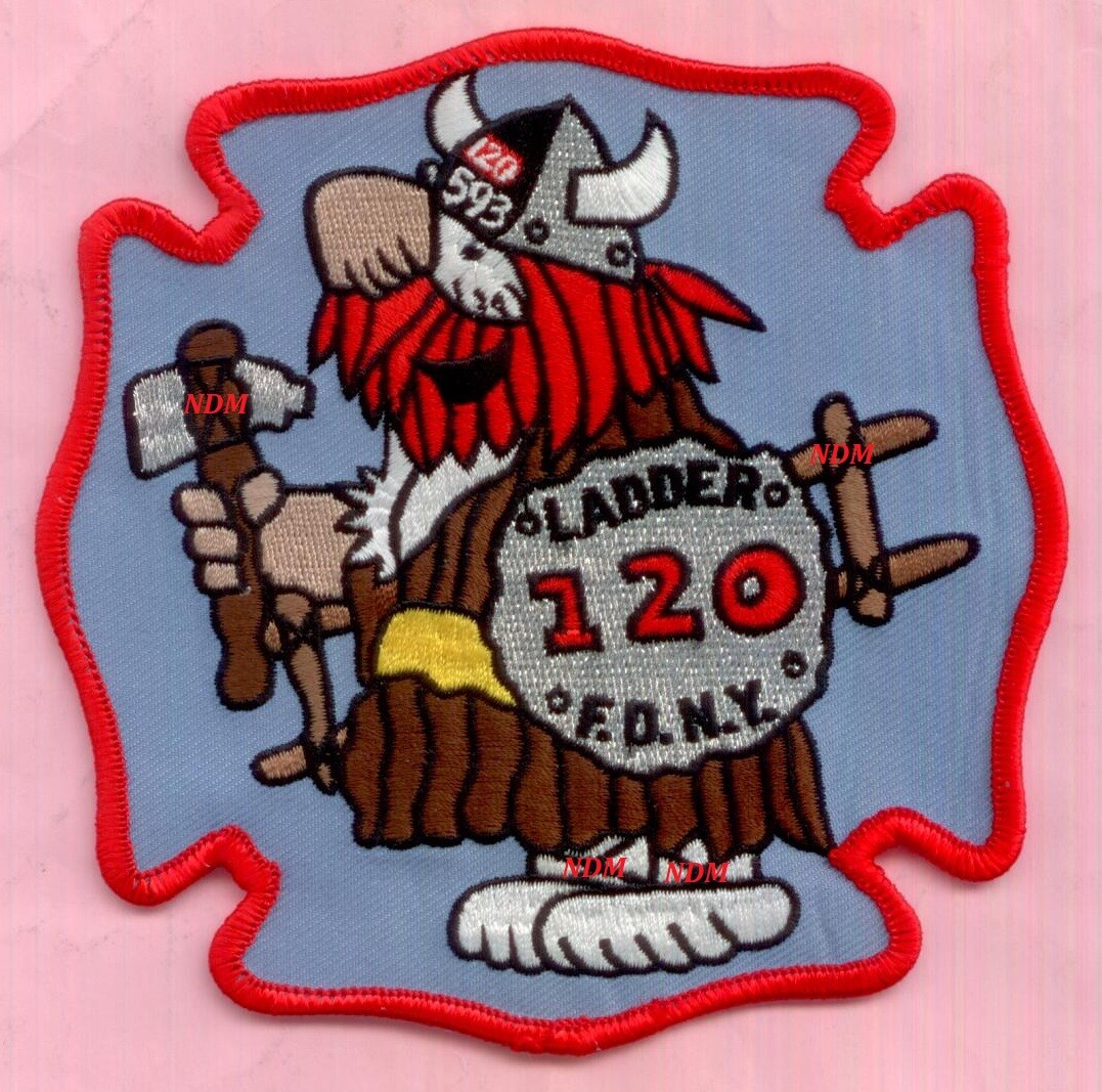 New York City Fire Dept Ladder 120 Patch Brownsville