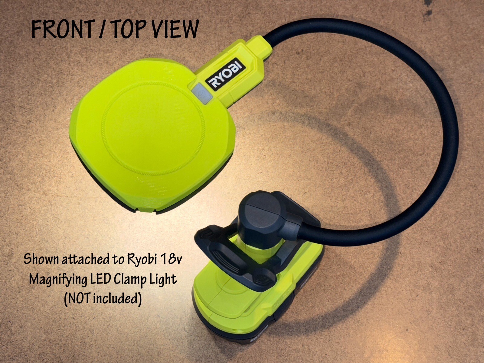 Protective Cover For Ryobi 18v One+ Clamp Light For Garage, Shop, Craft, Hobby