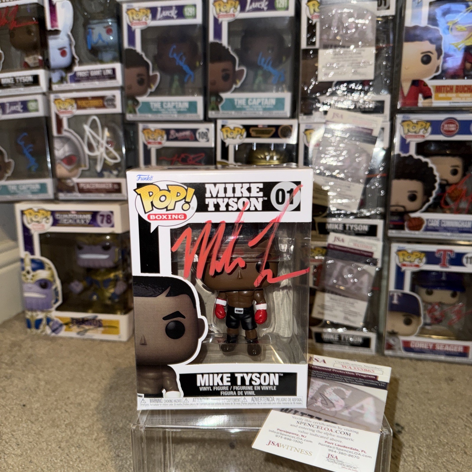 Mike Tyson Signed Funko Pop Autographed JSA COA