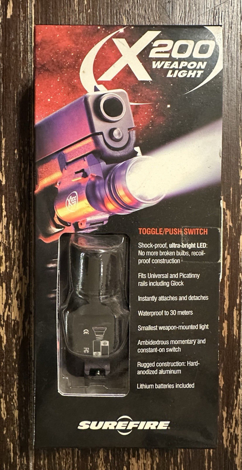 SureFire X200A Weapon Light NEW SEALED NOS - RARE - Discontinued - Collector