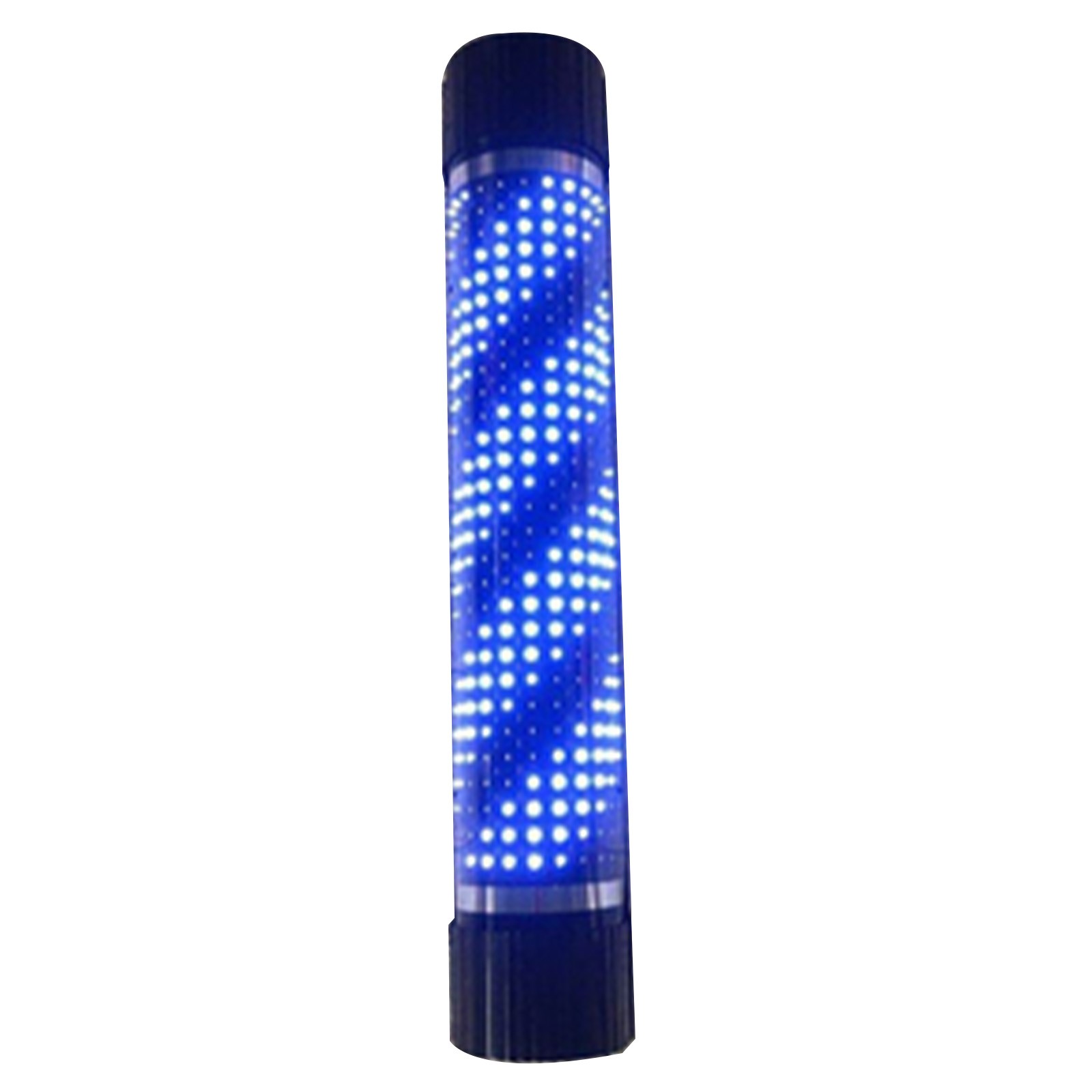 Rain-Proof 33in Rotating Barber Pole, LED Salon Light for Outdoor Wall Mount