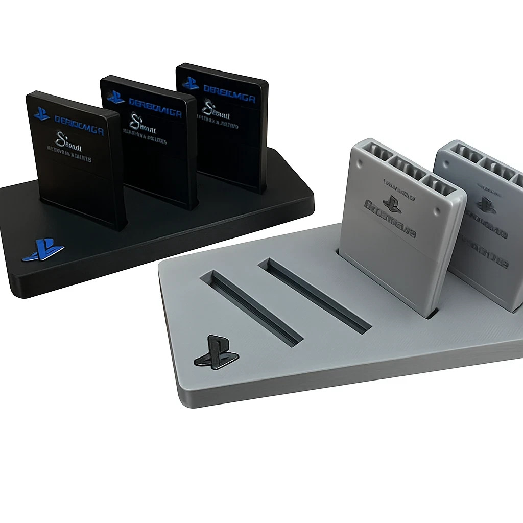 Sony PlayStation Memory Card Display Tray Storage Accessory PS1 & PS2 Fit's 4