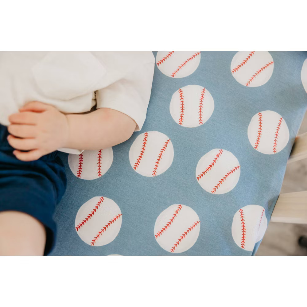 Copper Pearl Premium Crib Sheet - Slugger