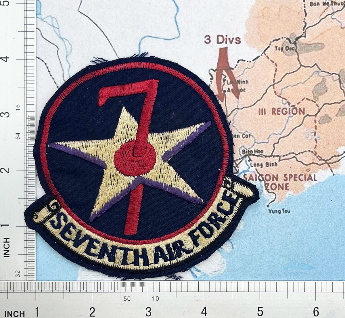 patch , usaf , 7th air force patch usaf , 7th usaf patch , c5-68