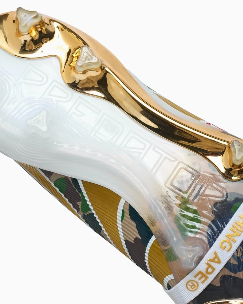 A BATHING APE x adidas Predator Elite FG Hemp Gold Metallic JS3104 Men's US4-14