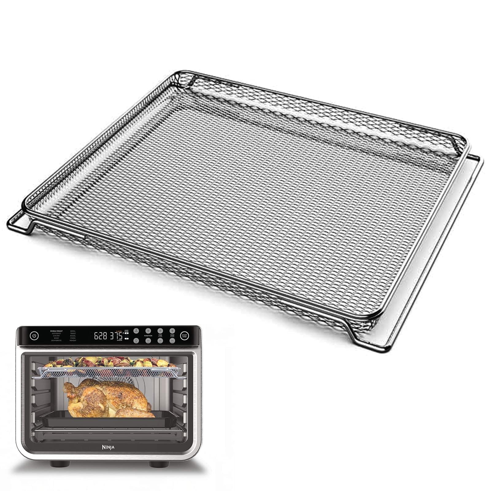 Air Fryer Oven Basket, Original Replacement Baking Trays DT200 Series, Silver