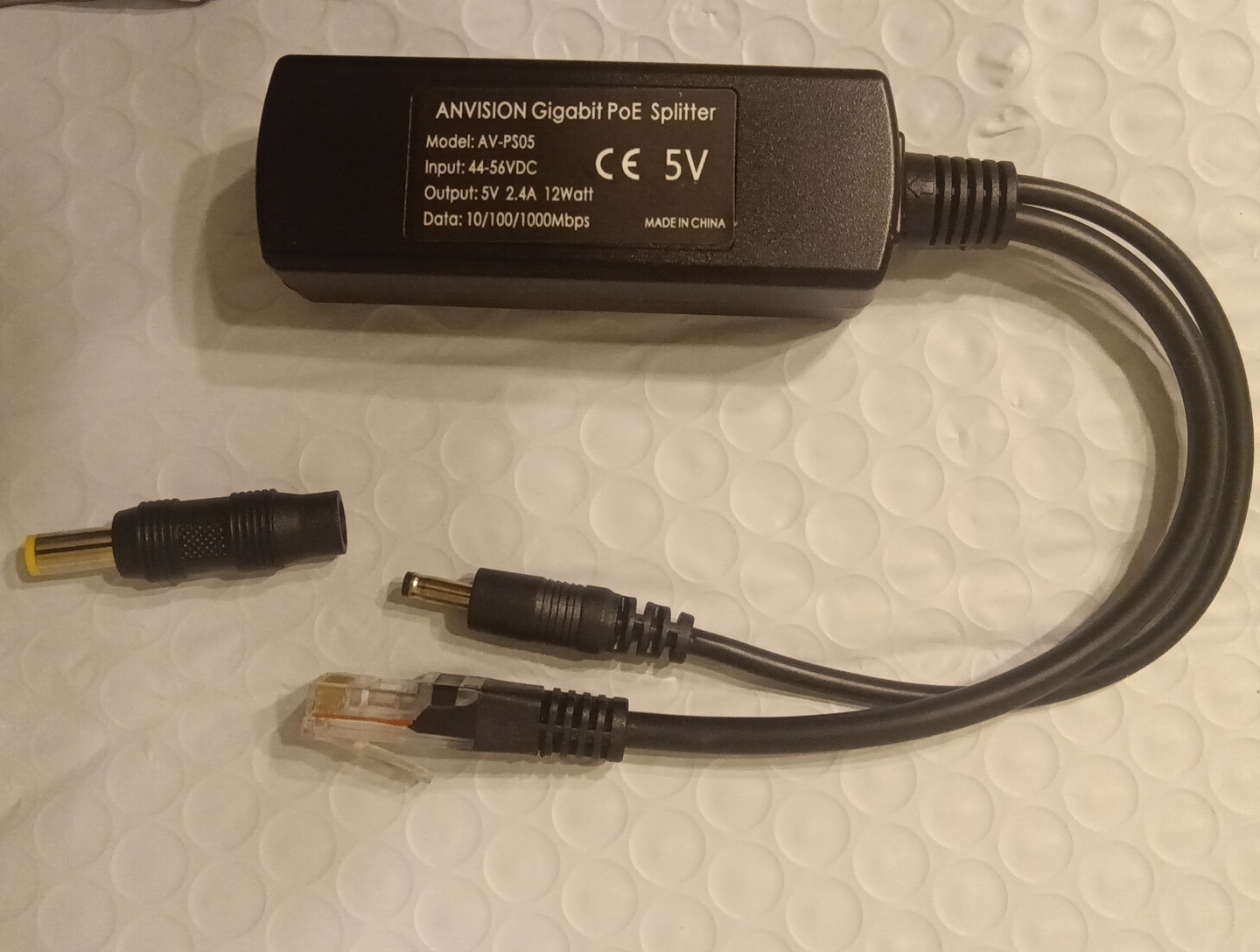 ANVISION AV-PS05 PoE Splitter Adapter 5V 2.4A