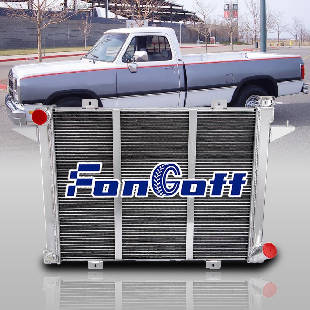 3 Rows Radiator Fit 1989-1993,1992 Dodge D250 D350 W250 W350 Cummins 5.9L Diesel