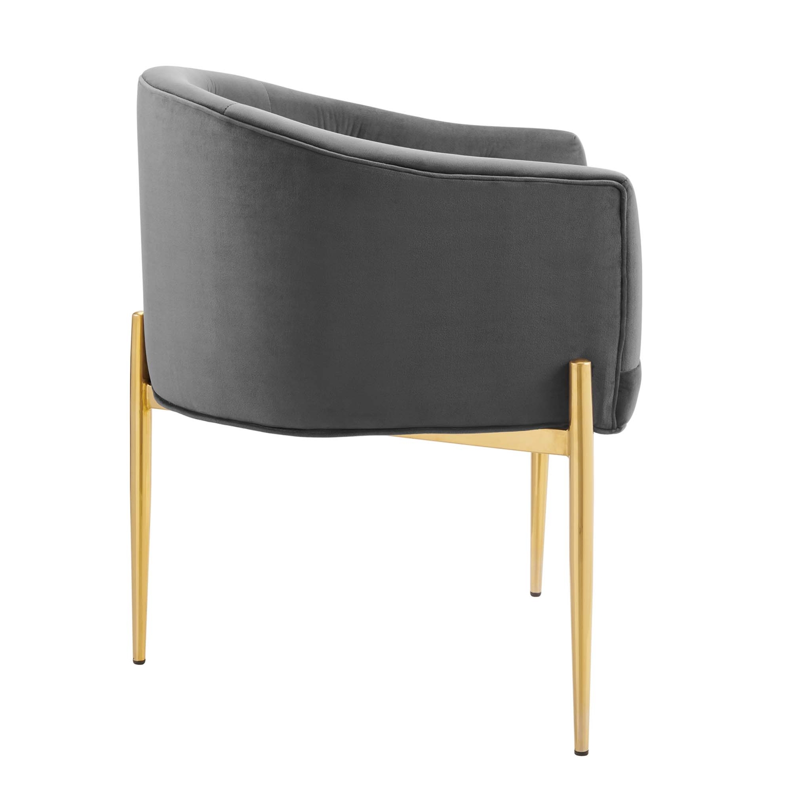 Modway Savour Tufted Performance Velvet Accent Chair in Gray