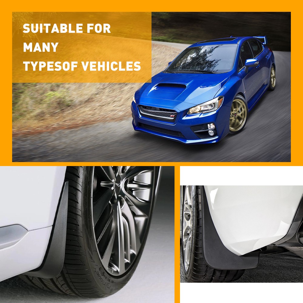 For Ford Mustang GT 4PCS Car Mud Flaps Splash Guards Front or Rear Auto Accesso